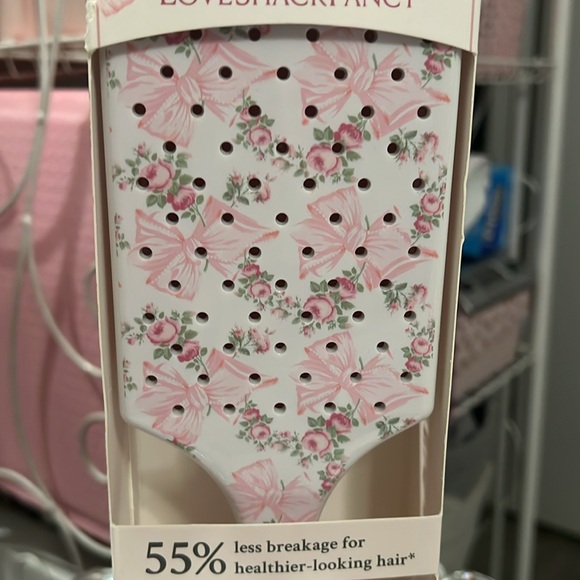 LoveShackFancy Wet Brush Pink Floral Paddle Detangler-Rosa Beaux - Picture 3 of 6